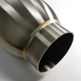 615-08946-0112 Stainless Bros 3.5in Inlet/outlet 5in Round Bullet Resonator