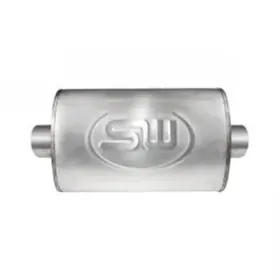 Tm5s3o3ops Stainless Works Muffler 3.00 Inch Offset Inlet Outlet Opposite Side 18.00