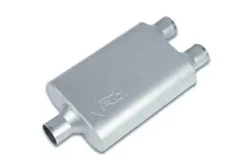 Sf424422 Street Flow 2 Chamber 4x9.5 Oval Muffler 2.25 Inch Center In Dual Out