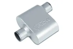 Sf425112 Street Flow 1 Chamber 4x9.5 Oval Muffler 2.5 Inch Center In Offset Out