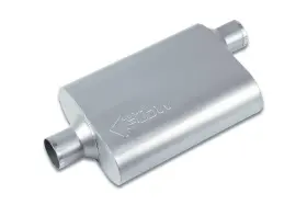 Sf42542 Street Flow 2 Chamber 4x9.5 Inch Oval Muffler 2.5 Center In Offset Out