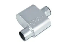 Sf430110 Street Flow 1 Chamber 4 Inch X9.5 Oval Muffler 3 Offset In Center Out