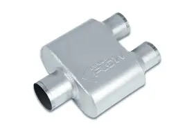 Sf430152 Street Flow 1 Chamber 4 Inch X9.5 Oval Muffler 3.0 Center In 2.5 Dual Out