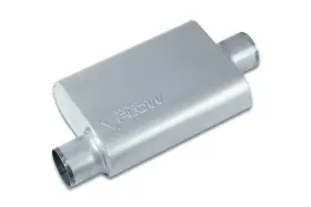 Sf43041 Street Flow 2 Chamber 4 Inch X9.5 Oval Muffler 3 Offset In Center Out