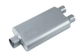 Sf430522 Street Flow 3 Chamber 4 Inch X9.5 Oval Muffler Center In 2.25 Dual Out
