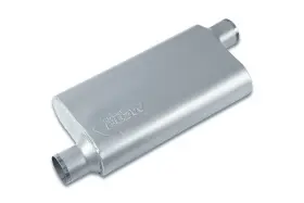 Sf43053 Street Flow 3 Chamber 4 Inch X9.5 Oval Muffler Offset In Out