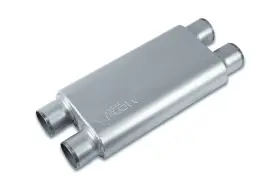 Sf530554 Street Flow 3 Chamber 4 Inch X9.5 Oval Muffler 3.0 Dual In / Out