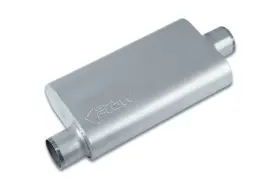 Sf53056 Street Flow 3 Chamber 4 Inch X9.5 Oval Muffler Offset In Center Out