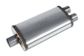 Sm11258 Street Max - 4 Inch X9 Oval Body Muffler 2.5 Center In / 2.25 Dual Out