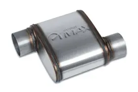 Sm60111 Street Max - Shortie Oval Exhaust Muffler 3 Inch Offset In / Out