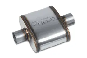 Sm64109 Street Max Shortie Oval Exhaust Muffler 2.25 Inch Center In Out