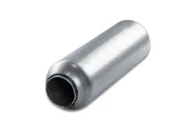 Sp3512b Street Pack - 3.5 Inch Blank Round Body Glasspack Muffler 2 Center In/out