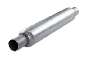 Sp3522st Street Pack - 3.5 Inch Straight Round Glasspack Muffler 2 Center In/out
