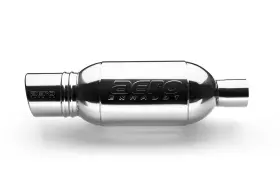 At2540i-jhpr-cpp Street Series Unused Aero Turbine Performance Muffler Polished 304 Stainless With Tip-at2540i