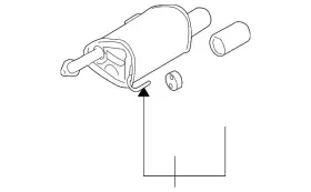44300aj20b Subaru Genuine Exhaust Muffler