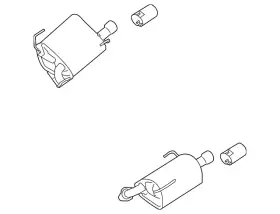 44300an04b Subaru Genuine Muffler