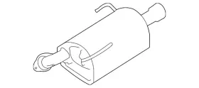 44300an090 Subaru Genuine Muffler Assembly Left-hand Sol