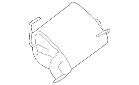 44300fj121 Subaru Genuine Exhaust Muffler