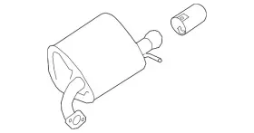 44300xc01b Subaru Genuine Muffler