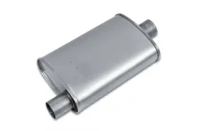 Ep1909 Team Allied Eco Plus 4.5 Inch X 9.75 Oval Turbo Style Muffler 3 Offset In Center Out