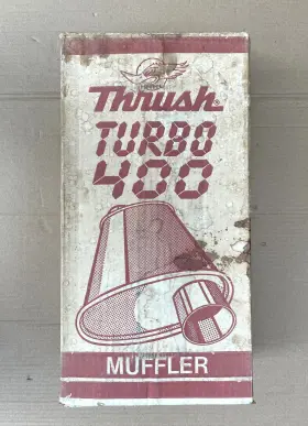 34606e Thrush Vintage Nos Turbo 400 Muffler 2 Inch In Offset Inlet Center Outlet #