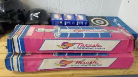 5163a Thrush Vintage Pair Of Nos Turbo Mufflers