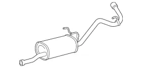 17403-0f071 Toyota Genuine Intermediate Pipe