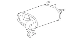 17430-0h170 Toyota Genuine Exhaust Muffler