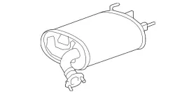 17430-0h171 Toyota Genuine Exhaust Muffler