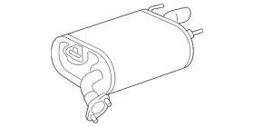 17430-0p230 Toyota Genuine Exhaust Muffler