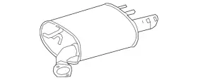 17440-f0112 Toyota Genuine Exhaust Muffler