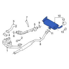 Su00309543 Toyota Oe For Gr86 2022-2024 Exhaust Muffler