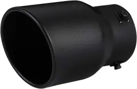 T00047bk Tritrust Exhaust Tip 2.5-3 Inch Inlet Adjustable Fit 2.5ftft/2.75ftft/3ftft Black