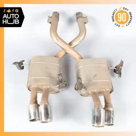000015000 Tubi Style Maserati Quattroporte Exhaust Mufflers Quad Tips Left And Right Side