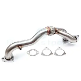 Be105au118ps003 Ultimate Passenger Side Turbocharger Up Pipe For 08-10 6.4l Ford F-250 F-350 F450 F-550