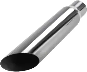 186065 Upower Exhaust Tip 2.25 Inch Inlet 3 Outlet 16 Long Weld On Stainless Steel