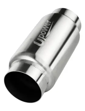 Gsfw-0658204353 Upower 3 Inch Inlet&outlet Exhaust Resonator9 Overall Length Center Straight Thr