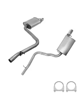 52425-52423 Upsw Exhaust Pair Of Muffler Fits 2005-2008 Dodge Magnum R/t 5.7l