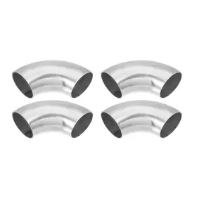 F24060300ux2314 Uxcell 4pcs Od 1.75 Inch 90 Degree Ss304 Stainless Steel Bend Tube Exhaust