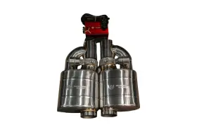 Valvetronic Designs 810201224248 Exhaust Muffler - Universal Kit Single Inlet Outlet