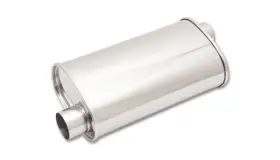 Vibrant 690092116637 Streetpower Oval Muffler 5in X 9in 15in - Stainless Steel