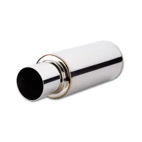 Tlx-vib1057-cl360a70 Vibrant For Tpv Round Muffler 23in Long With 4in Tip 2.5in Inlet Id