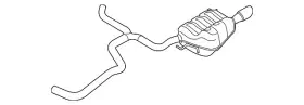 17a-253-609-t Volkswagen Genuine Muffler