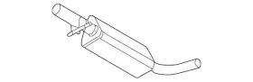 1j0-253-209-n Volkswagen Genuine Front Muffler