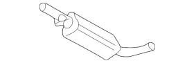 1j0-253-209-q Volkswagen Genuine Exhaust Muffler
