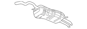 1j5-253-609-ar Volkswagen Genuine Rear Muffler
