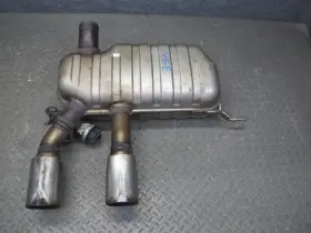 1k0120ag Volkswagen 2008 Vw Golf Mk5 R32 Vr6 3.2l Rear Exhaust Muffler W Tips Oem