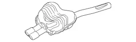 1k5-253-609-ae Volkswagen Genuine Resonator And Pipe