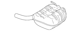 3c0-253-609-ee Volkswagen Genuine Resonator And Pipe