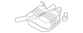 3g0-253-609-af Volkswagen Genuine 2019-2021 Arteon - Rear Muffler